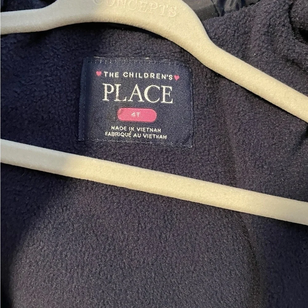The Children's Place Dark Navy Quilted Hooded Puffer Jacket